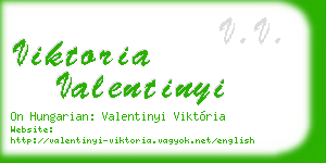 viktoria valentinyi business card